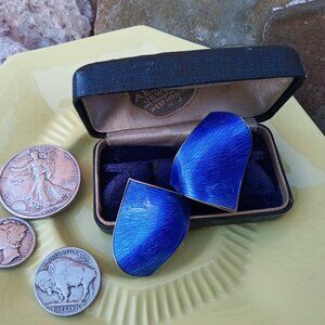 Ivar Holth Norwegian Enamel on Sterling Brooch